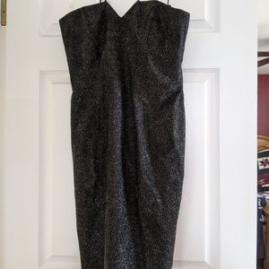David Meister black sequins dress size 8